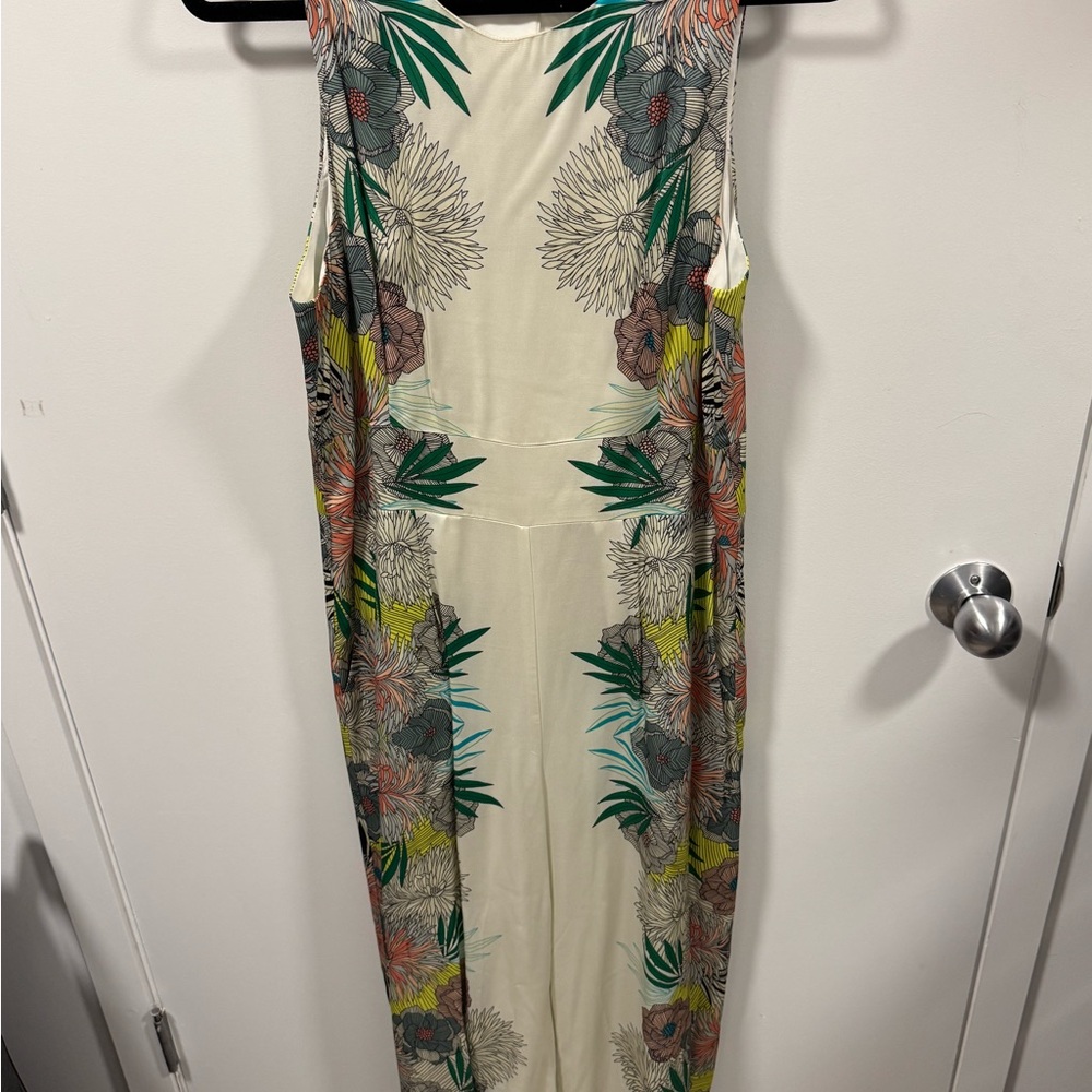 Anthro Floral Jumpsuit